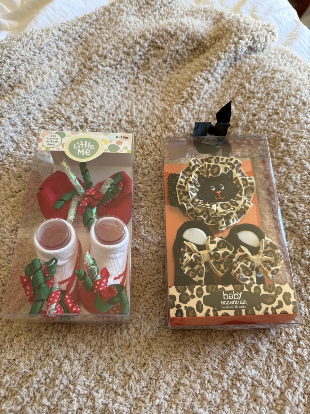 2 pk festive socks and headband set